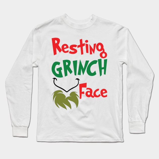 Just My Resting Face Long Sleeve T-Shirt by imlying